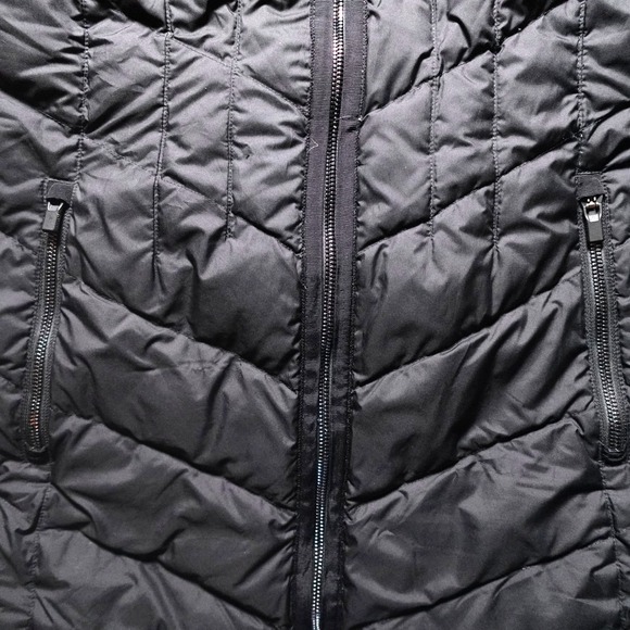 Athleta Puffer Vest Goose Down Quilted Gorpcore Womens Size S Black - Picture 5 of 11
